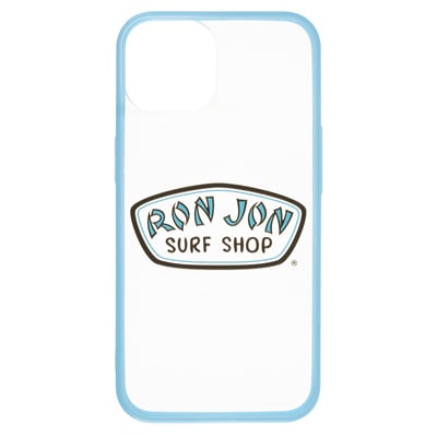 ron jon iphone 13 14 blue clear case front