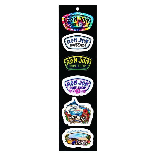 Ron Jon Mini Badge Sticker Strip Souvenir Ron Jon Surf Shop