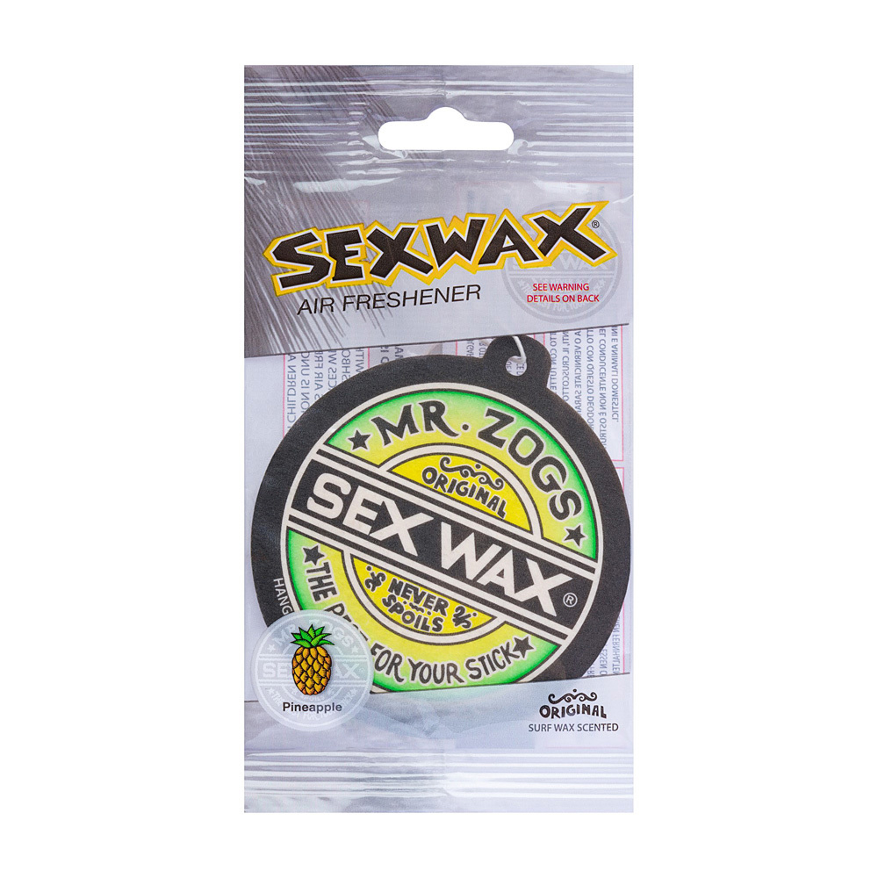 Sex Wax Air Freshener (3-Pack, Pineapple)