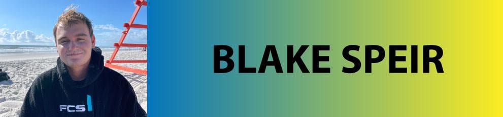 Banner for team rider Blake Speir