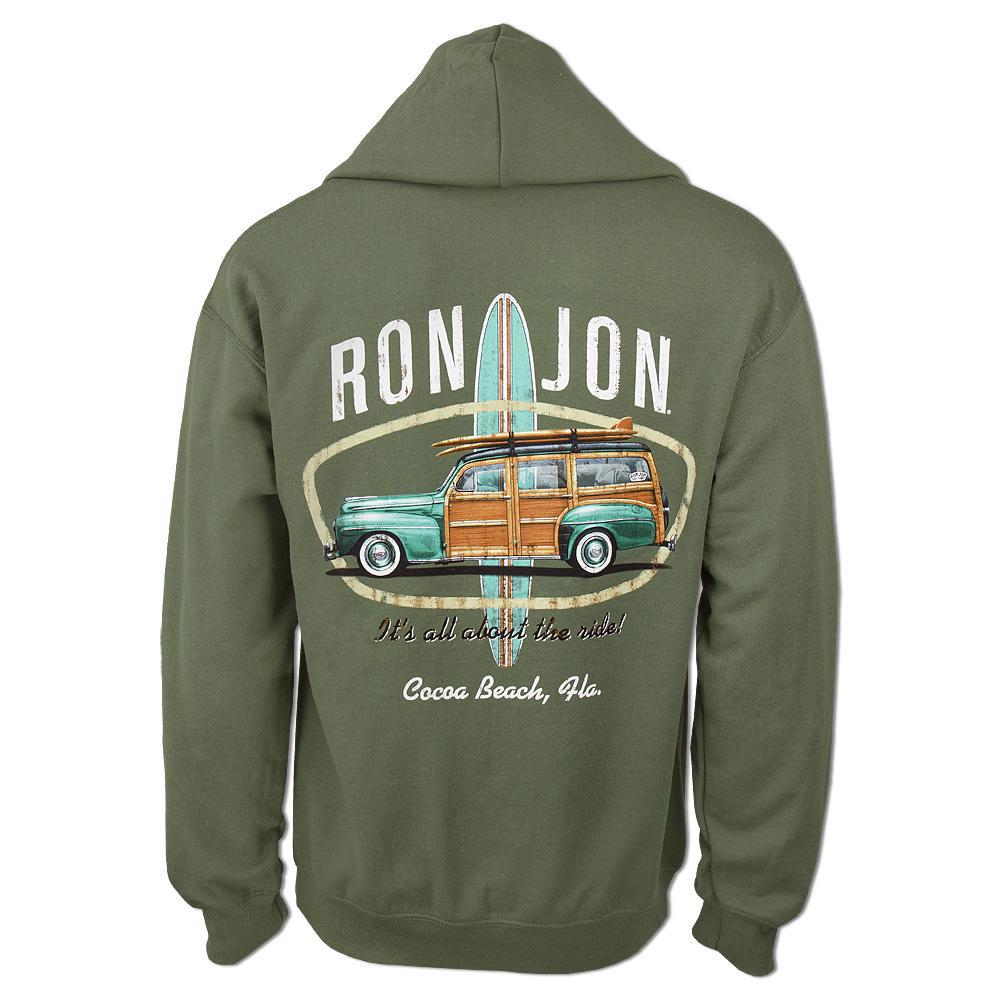 Ron Jon Distressed Vintage Woody Hooded Fleece Ron Jon Surf Shop