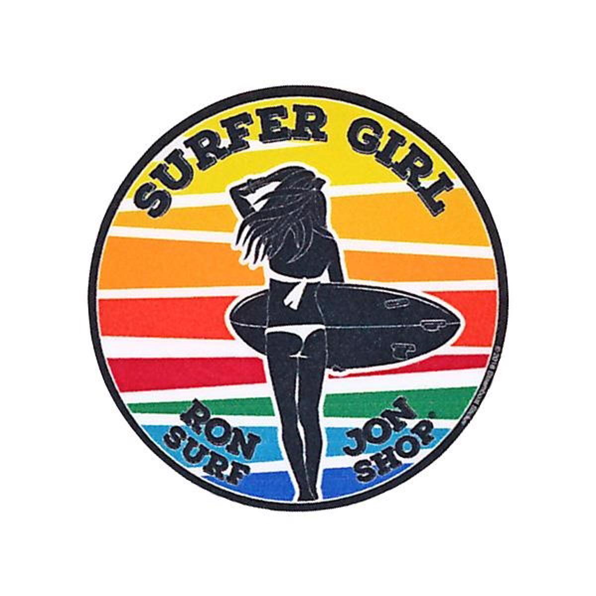 RON JON SURF SHOP  Original ONE OF A KIND Cocoa Beach Decal Sticker SURFER GIRL! 