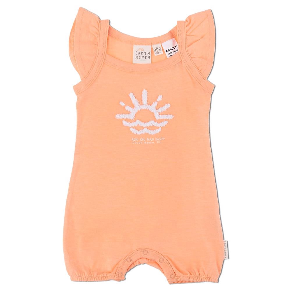 Flamingo Florida Stripes Baby Onesie Flamingo Florida Stripes Baby Onesie