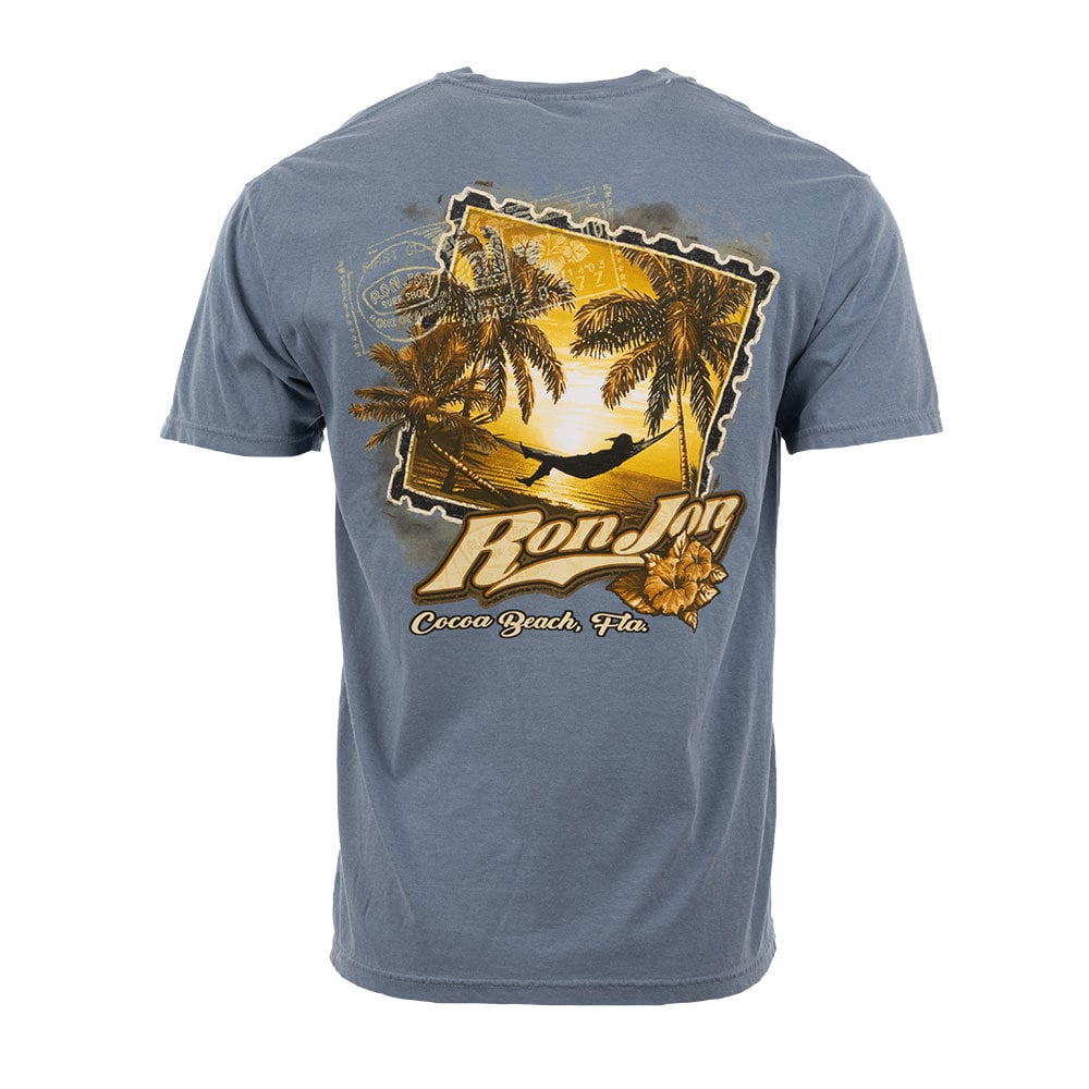 Ron Jon Cocoa Beach FL Postcard Tee, image size:1000x1000