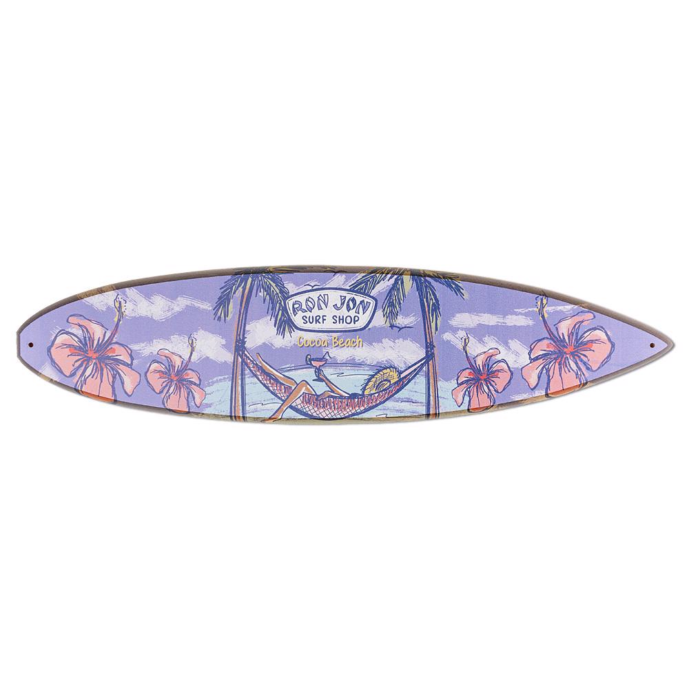 Ron Jon Palm Hammock Surfboard Sign - Home Decor | Ron Jon Surf Shop