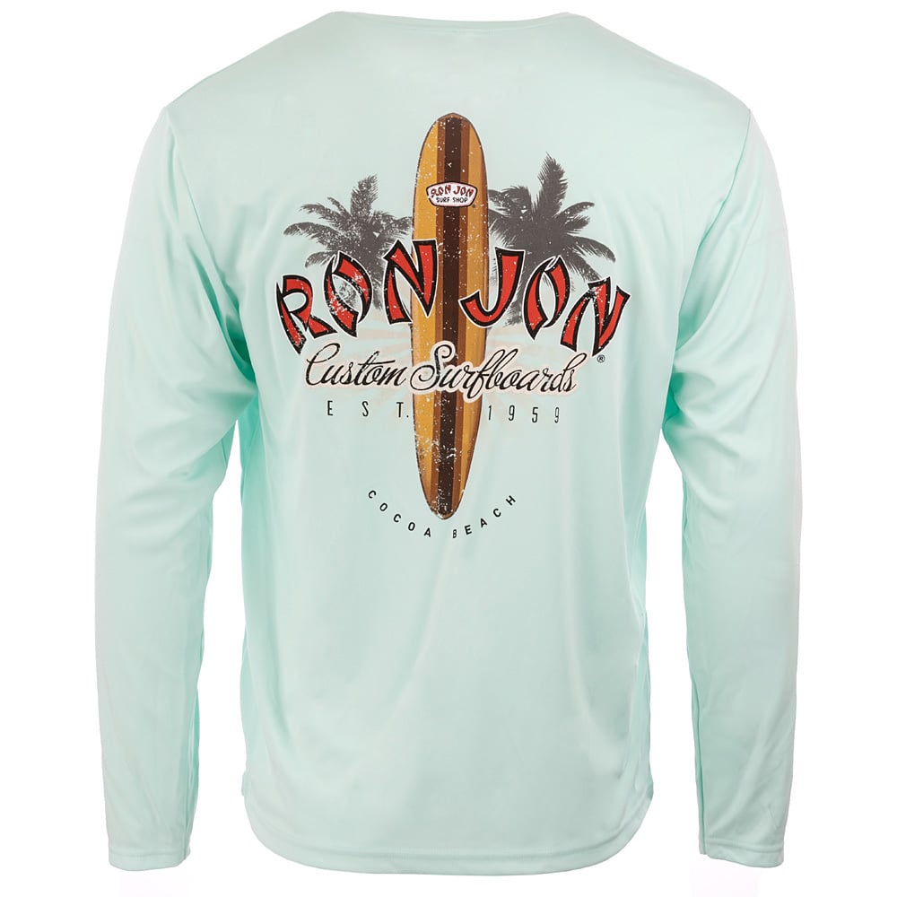Ron Jon Cocoa Beach FL Distressed New Longboard UPF Long Sleeve Sun Shirt