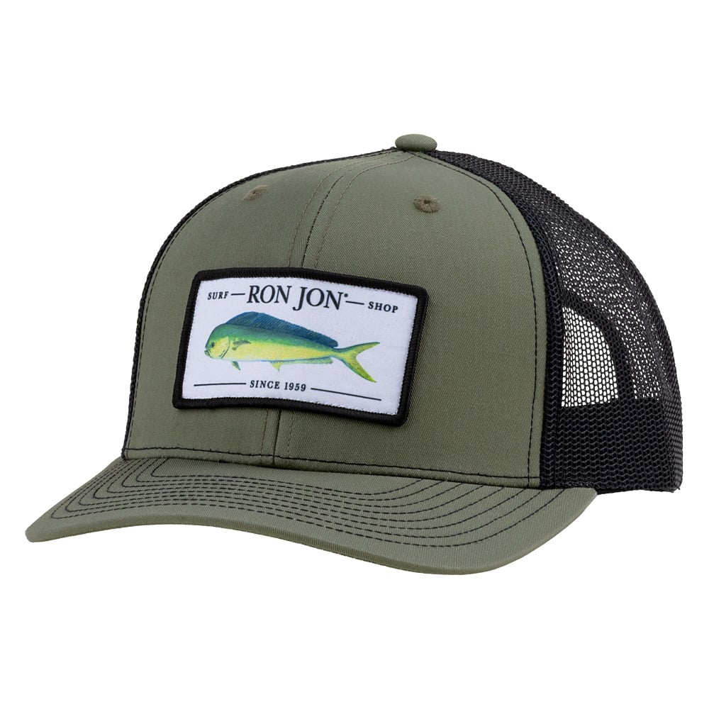 Ron Jon Black Loden Mahi 112 Trucker Hat | Ron Jon Surf Shop