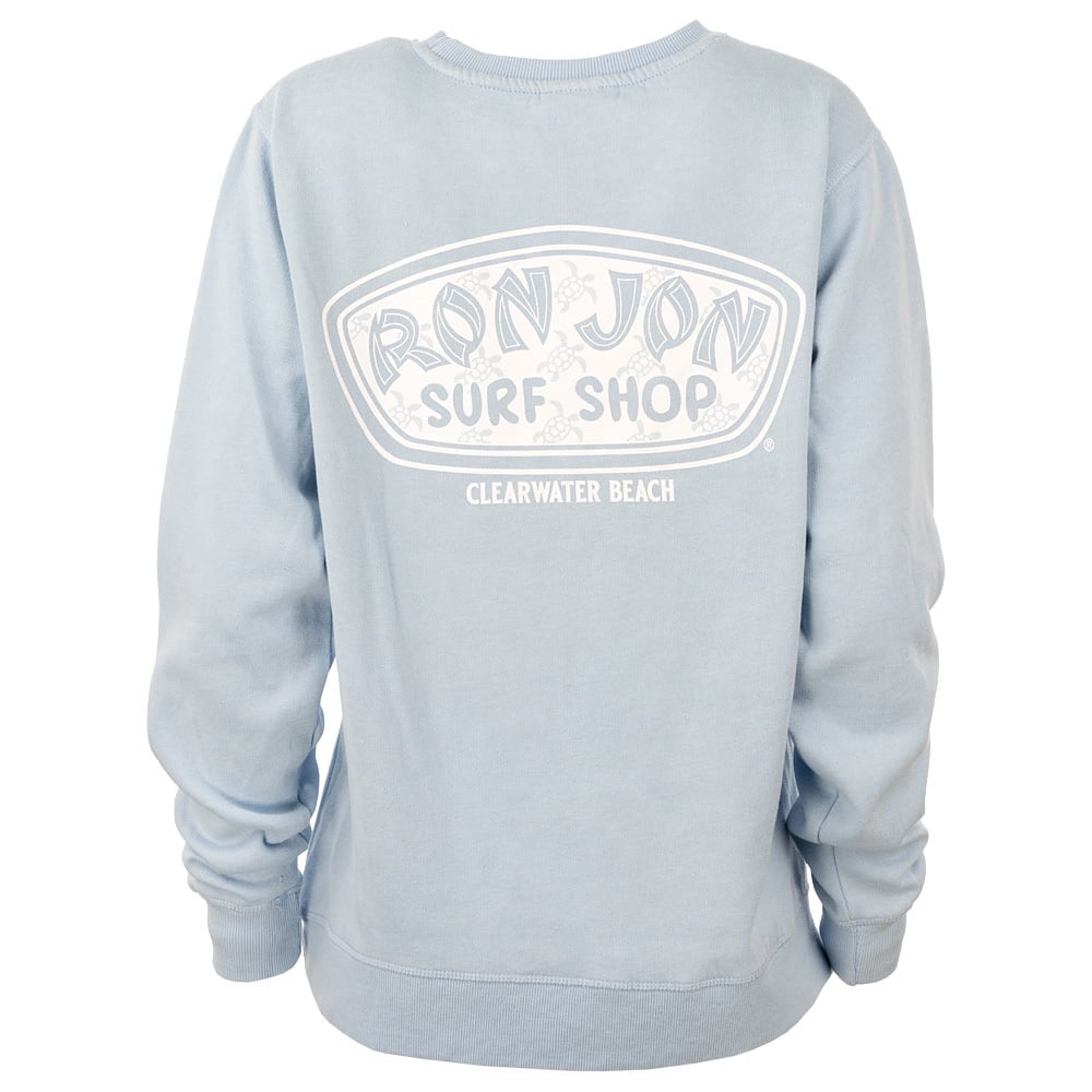Ron Jon Women's Clearwater Beach FL Icon Badge Crew Neck Pullover