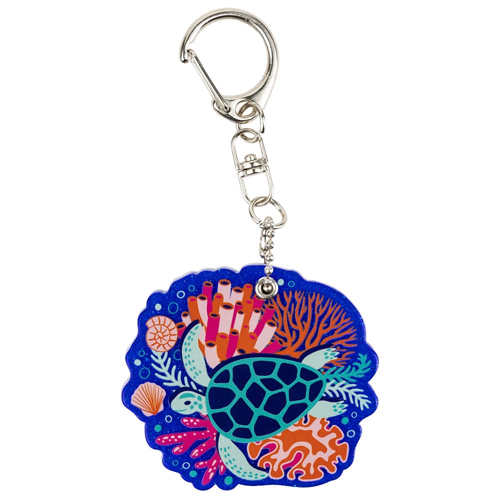 Ron Jon Turtle Mirror Keychain | Ron Jon Surf Shop