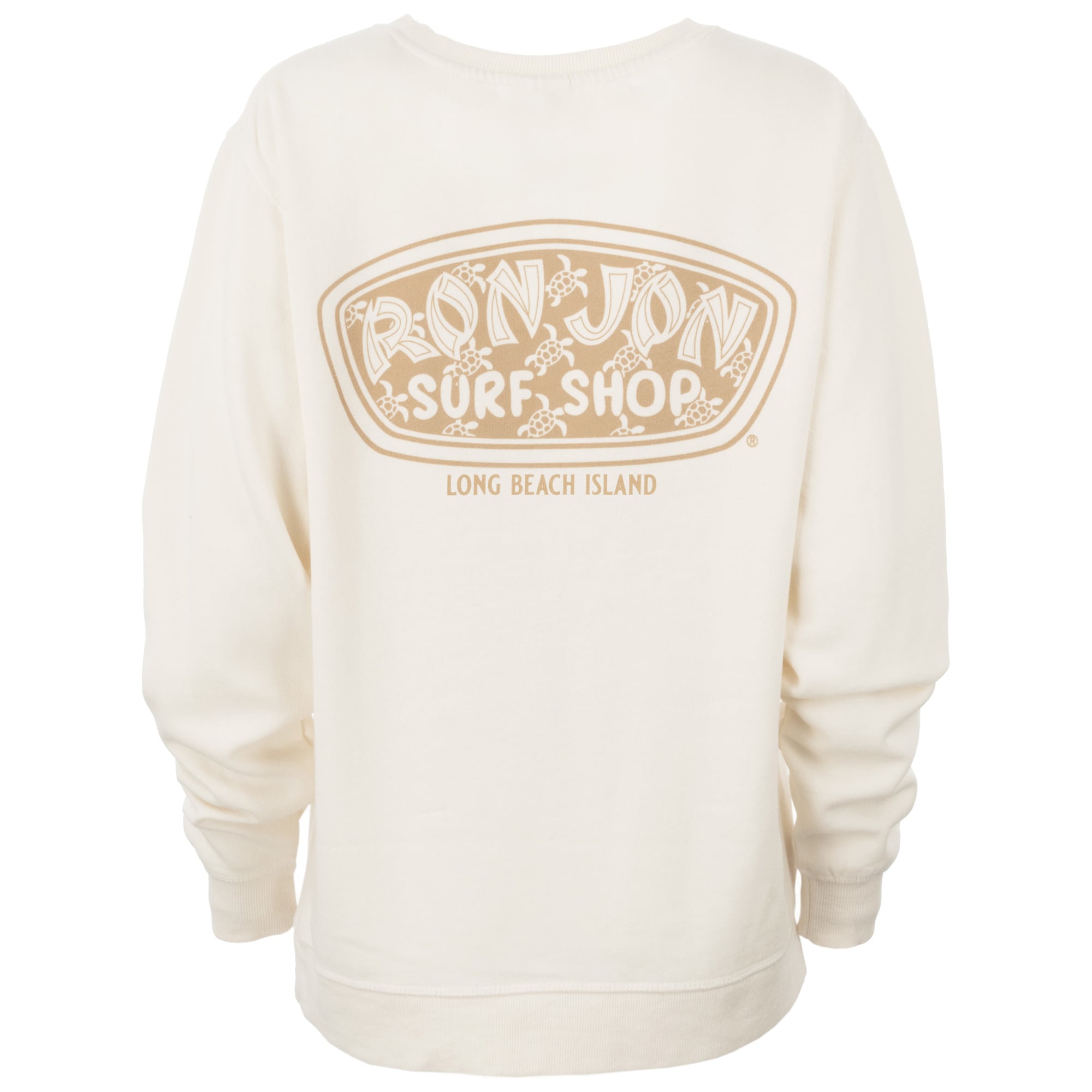 Ron Jon Women's Long Beach Island NJ Icon Badge Crew Neck Pullover