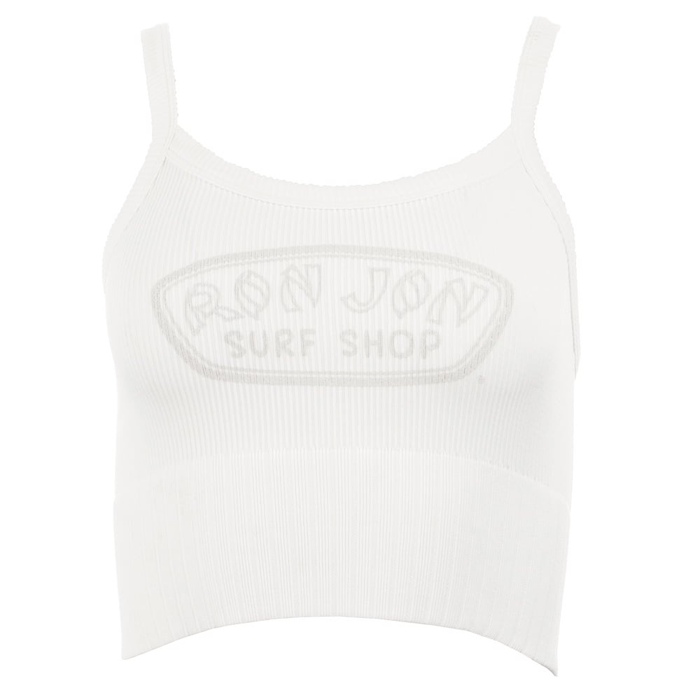 Ron Jon Women's Badge Ribbed Crop Tank Top | Ron Jon Surf Shop