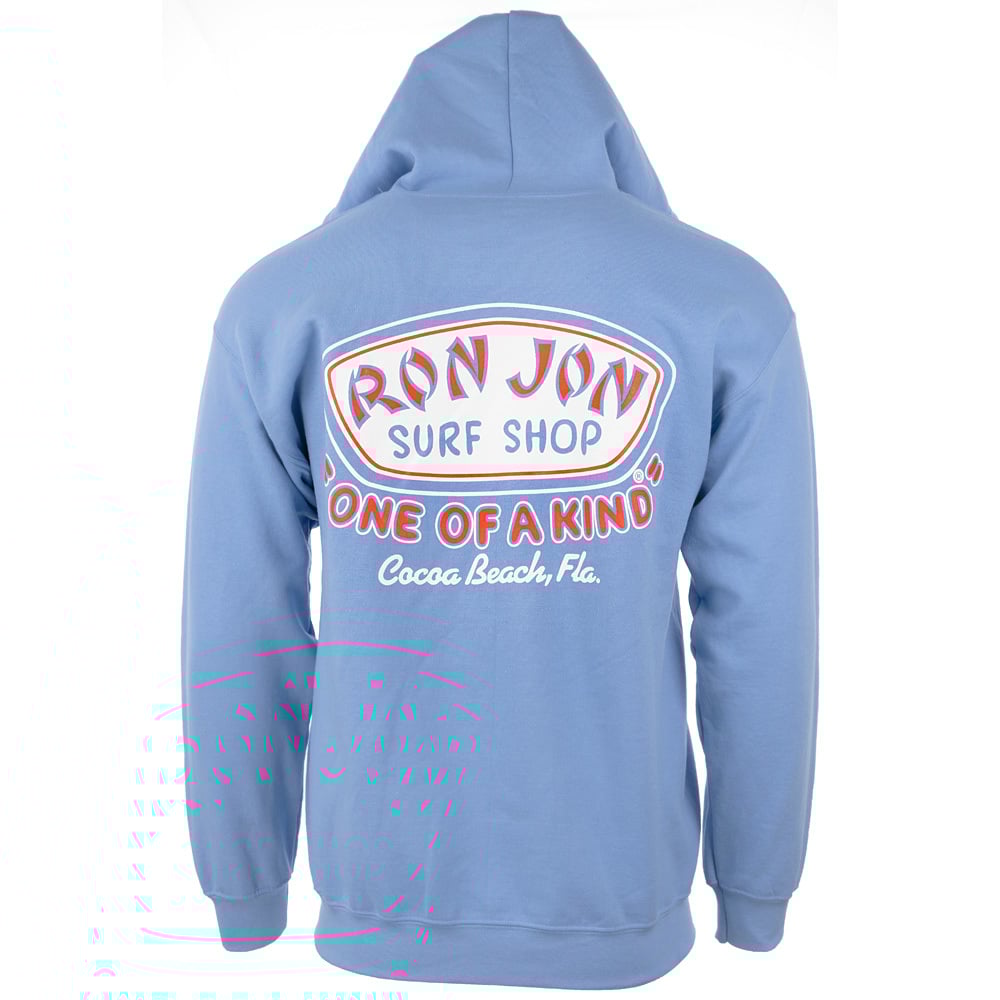 Ron Jon Cocoa Beach FL Badge Logo Zip Hoodie Ron Jon Surf Shop