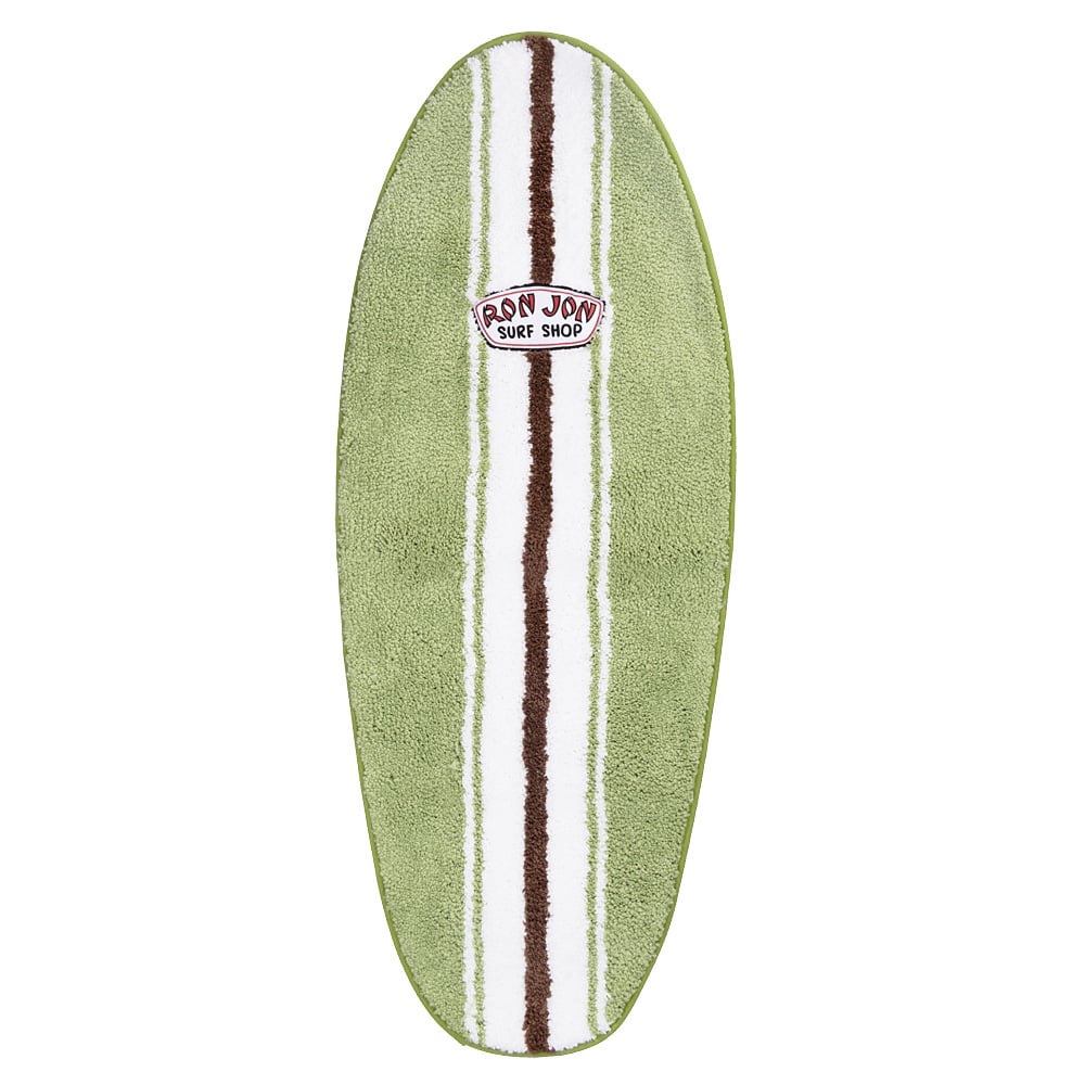 Ron Jon Sage And Ivory Surfboard Shaped Rug | Ron Jon Surf Shop