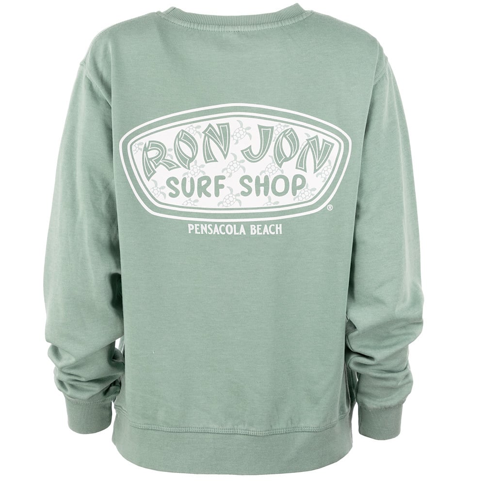 Ron Jon Women's Pensacola Beach FL Icon Badge Crew Neck Pullover