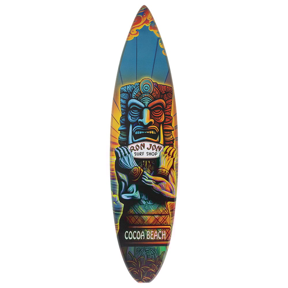 Ron Jon Tiki Man Surfboard Sign | Ron Jon Surf Shop