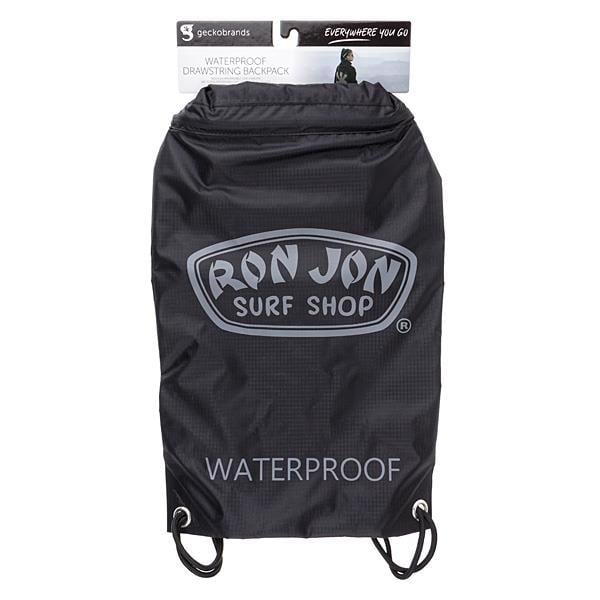 Ron Jon Black Grey Waterproof Cinch Sack Bags and Accessories Ron Jon Surf Shop