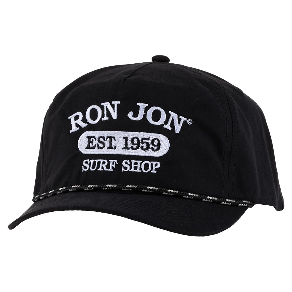 Ron Jon College Arch Rope Black Cap | Ron Jon Surf Shop