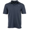 Dark gray short-sleeve polo shirt on a white background, featuring a small embroidered logo on the left chest.