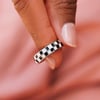 Checkerboard Ring SILVER - 36391SILV Lifestyle 5.jpeg