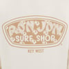 Logo of Ron Jon Surf Shop with roosters and the text Key West below on a light background.