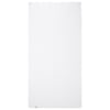 A plain white rectangular towel laid flat on a white background.