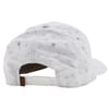 Back view of a light gray baseball cap with small printed designs, including palm trees and surfboards. The cap has an adjustable strap at the back for sizing.