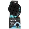 A Waboba Catch ambidextrous water glove in packaging, featuring a black and teal design with grid-style holes, labeled for catching balls that skip on water.