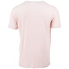 Plain light pink T-shirt shown from the back against a white background.