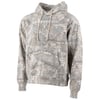 A camouflage-patterned hooded sweatshirt with a front pocket and Ron Jon Surf Shop text on the chest.