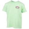 Light green T-shirt with a small Ron Jon Surf Shop logo on the front.