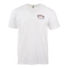 White T-shirt with Ron Jon Cocoa Beach logo on the upper left chest.