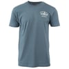 Blue T-shirt featuring a small Ron Jon Surf Shop logo with Cocoa Beach, FL text on the left chest.