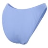 Light blue bikini bottom with a subtle wavy texture, displayed against a white background.