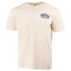 A beige T-shirt with a small Ron Jon Surf Shop Long Beach Island, NJ logo on the left chest.