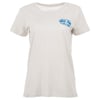 White short-sleeve t-shirt with a small Ron Jon Surf Shop logo on the left chest.