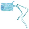 A light blue Ron Jon Surf Shop zippered pouch with a matching lanyard attached.