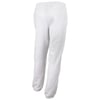 Light gray sweatpants shown from the back, featuring an elastic waistband and cuffs, made of soft fabric.