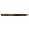 A wooden magnet with a long, thin shape, viewed from the side against a white background.