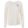 Beige long-sleeve shirt with a small logo on the upper left chest featuring palm trees and the text Cocoa Beach.