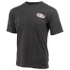 A plain dark gray short-sleeve t-shirt with a small Ron Jon Surf Shop logo on the left chest area.