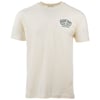 A beige T-shirt with a small Ron Jon Surf Shop Cocoa Beach logo on the upper left front.