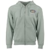 Green zip-up hoodie with a front logo reading Ron Jon Surf Shop Cocoa Beach.