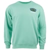 Light green sweatshirt with Ron Jon Surf Shop Key West logo on the left chest.