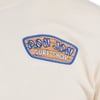 Beige shirt featuring a Ron Jon Surf Shop logo with a wooden sign design and Clearwater Beach text.