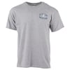 A plain grey short-sleeve t-shirt with a small Ron Jon Surf Shop One of a Kind logo on the left chest.