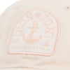 Beige cap with an embroidered patch featuring an anchor, sun, and Ron Jon text in a light shade. Reads Quality Goods and includes the years 1959 and 1963.