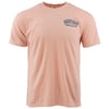 Pink T-shirt with a small logo on the left chest reading Ron Jon Surf Shop, Myrtle Beach.