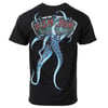 A black t-shirt features a graphic of an octopus and a sign reading Ron Jon Surf Shop on the back.