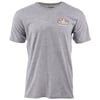 Gray T-shirt with Ron Jon Surf Shop logo in red and black on the chest.