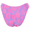 Pink and purple floral-patterned bikini bottom.